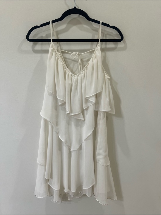 Ryu Dresses & Skirts - Ryu White Layered Spaghetti Strap Dress